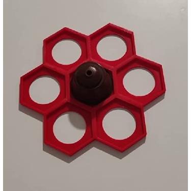 Imagem de Suporte Porta Cápsulas Colméia Dolce Gusto organizador de parede (1, Preto)