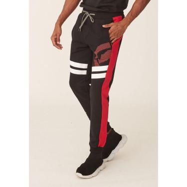 Imagem de Calça Moletom Jogger Ecko Faixa Vermelha