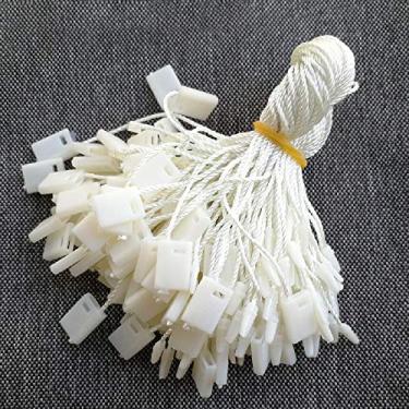 Imagem de Etiqueta de nylon para pendurar, laço de pino de trava para amarrar laços de gancho, fácil e rápido de anexar etiquetas de balanço, 17 cm de comprimento, pacote com 200, bege