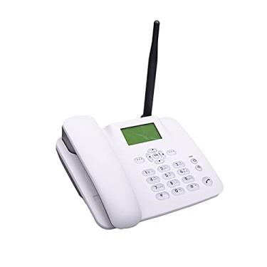 Imagem de Kiboule Fed telefone sem fio 4g desktop telefone suporte gsm 850/900/1800/1900 mhz cartão sim telefone sem fio com antena rádio despertador sms funtion para casa casa call center escritório empresa h