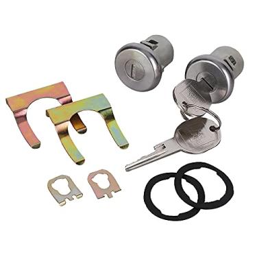 Imagem de Cilindro de fechadura de porta C10 para Chevy C10 C20 C30 Blazer K10 K5 Silverado GMC Sierra 1500 2500 3500 Jimmy Suburban Savana Buick Regal Lesabre Skylark Apollo Pontiac Truck Van Kit de cilindro