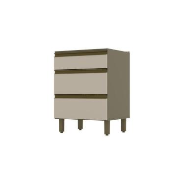 Imagem de Balcão 03 Gavetas 60 Cm Duna Com Cristal