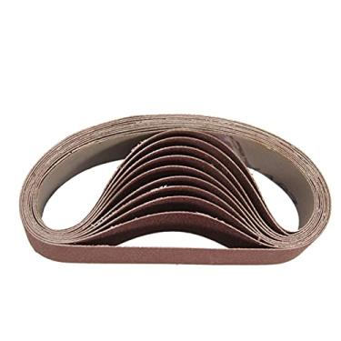 Imagem de Tingpai 10pcs 30x330mm Cintas de l a ab sivas 800 Grit Sanding Moagem Fer mentas de polimento pa Sander Power Fer mentas rotativas