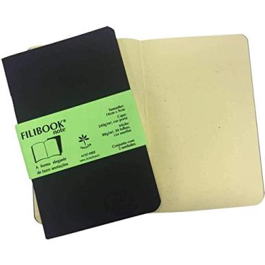 Imagem de Caderneta, Filiperson, Filibook Note, 03949, 14x9cm, Preto, 2 Unidades