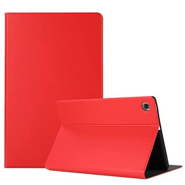 Imagem de Capa ultrafina para Lenovo Tab M10 Plus Capa para tablet de 10,6 polegadas (3ª geração), capa traseira de TPU multi macio hibernar/despertar, capa protetora fina à prova de choque para tablet capa traseira (cor: vermelho)