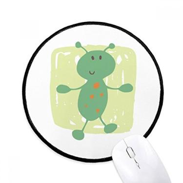 Imagem de DIYthinker Universo e alienígena grafite alienígena mousepad desktop escritório tapete redondo para computador