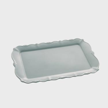 Imagem de Travessa 36 x 22 cm de porcelana Fancy menta Wolff - 17741