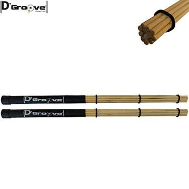 Imagem de Baqueta acústica D'Groove para bateria - Rods Sticks(bambu) Silenciosa