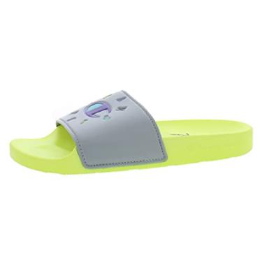 Imagem de Champion IPO Circular (Big Kid) Slide Sandal (Silver/Yellow, Numeric_6)