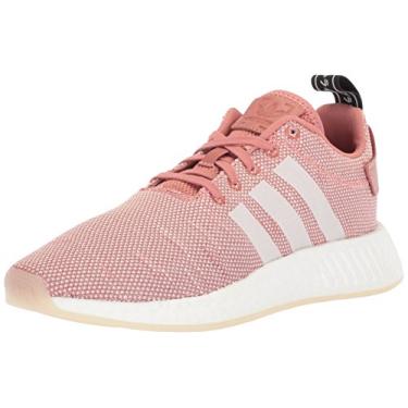 Imagem de adidas Originals Tênis de corrida feminino NMD_r2, Cinza rosa/branco/branco, 10