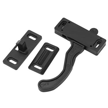 Imagem de Jeanoko Kit de trinco de porta de tela para trailers, trava de porta robusta e estável fácil de instalar, ABS prático e durável para viagens para trailers de viagem