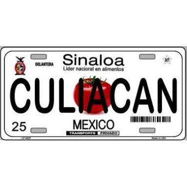 Imagem de Placa de licença de metal de fundo inovador Culiacan Mexico Smart Blonde LP-4823