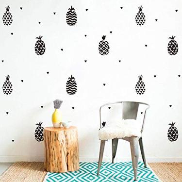 Imagem de Kit Adesivos de Parede Print Abacaxi-preto-g