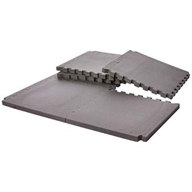 Imagem de Tatame EVA Preto Conjunto com 6 Unidades 50cm x 50cm x 3cm