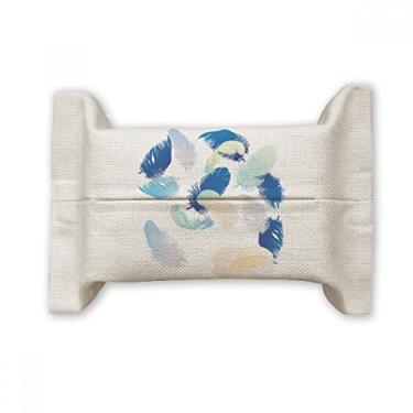 Imagem de Dream Feather Relax, suporte de capa de papel para lenços faciais, saco de linho de algodão