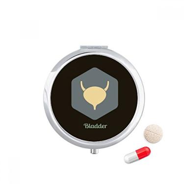 Imagem de Estojo de comprimidos para órgãos internos da bexiga e bolso para remédios