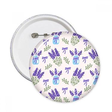 Imagem de Flores plantas, lavanda, decoração, pintura, broches, decoração de roupas, 5 peças, presente