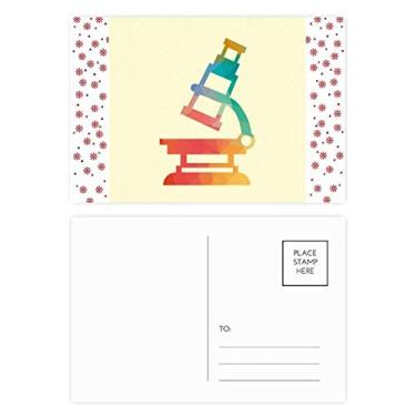 Imagem de Estampa de microscópio de desenho animado, estampa de química de Natal, Natal, celebração, cartão postal de bênção