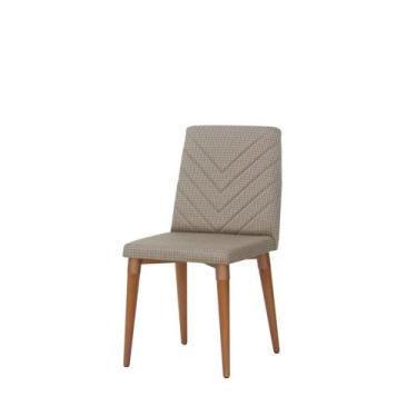 Imagem de Cadeira Liv Linho - Texturizado Marrom - Natural - Móveis Província