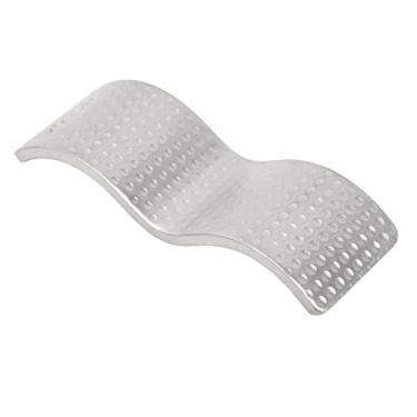 Imagem de Descanso de Pauzinho, Aço Inoxidável Fino Acabamento Resistente à Ferrugem Suporte de Pauzinho de Uso Duplo para Colher (Prata)