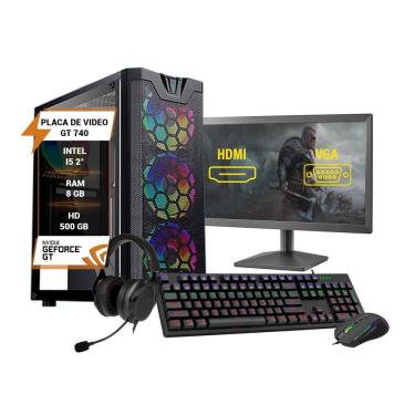 Imagem de Pc Gamer Completo I5 2 Gt 740 Memória Ram 8Gb Hd 500Gb