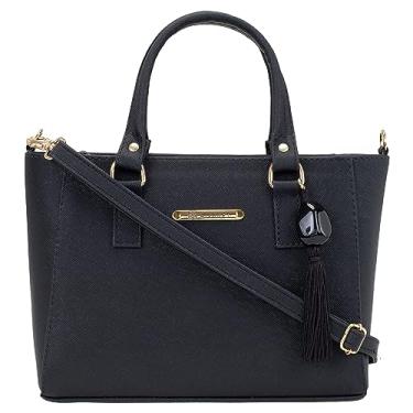 Imagem de TOKSHOP Bolsa Feminina Pequena Tranversal com Acabamento Premium (Preto)