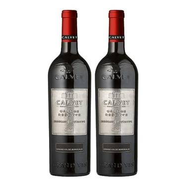 Imagem de Kit 2 Vinhos Calvet Bordeaux Supérieur Metal Tinto França 750ml