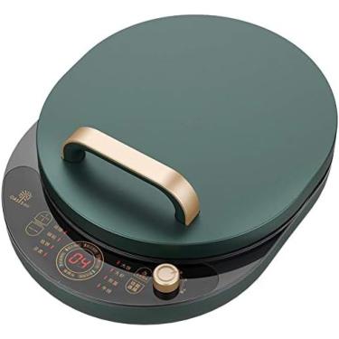 Imagem de Bolo De Eletricidade Clang, Aquecimento Doméstico Dupla Face Assadeira Elétrica, Máquina De Panqueca, Máquina De Crepe Elétrica Com Desligamento Automático, Verde, 1500W,Bonny369