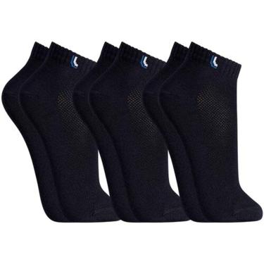 Imagem de Kit 3 Pares Meias Feminina Lupo Cano Curto Algodão 03225