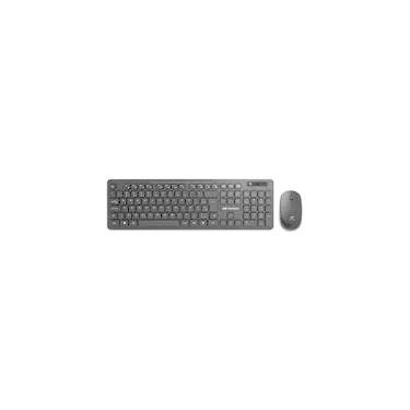 Imagem de Kit Teclado + Mouse Sem Fio C3Tech, ABNT2, 1000DPI, Preto - K-W20BK