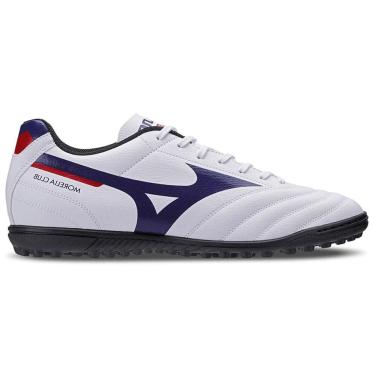 Imagem de Chuteira Society Mizuno Morelia Club AS Masculina - Branco e Marinho