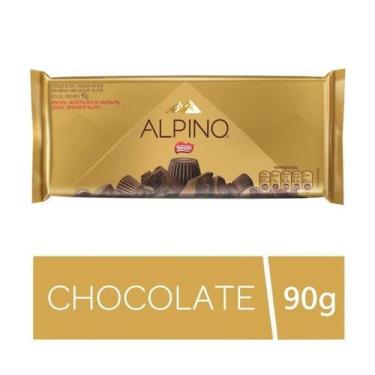 Imagem de Barra De Chocolate Alpino 90G - Sabor Suave E Cremoso - Nestle