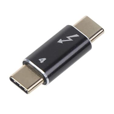Imagem de Yoetaun Adaptador de carregamento rápido USB C macho para macho PD 100 W USB C para conector tipo C suporta transferência de dados de 40 Gbps USB C para USB C tipo-c macho para macho adaptador de