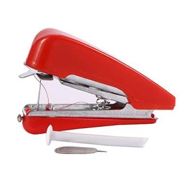 Imagem de Leadigol Mini máquina de costura, portátil sem fio, mini máquina de costura manual, máquina de costura de bolso, máquina de costura manual para roupas, tecidos, faça você mesmo, viagem em casa