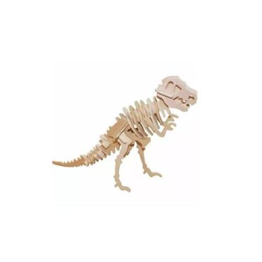 Imagem de Quebra-Cabeça 3D Tiranossauro Rex Gigante 28 Peças - Dinobrinque