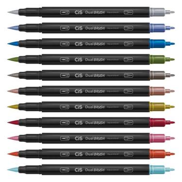 Imagem de Kit Marcador Dual Brush Aquarelavel Cis Escolha As Cores