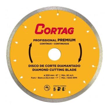 Imagem de Disco Diamantado Contínuo Premium 200mm Cortag