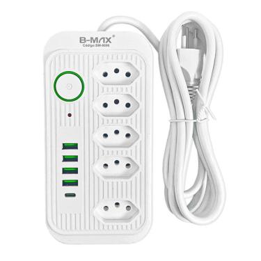 Imagem de Filtro de Linha Extensao de múltiplas Tomada e USB