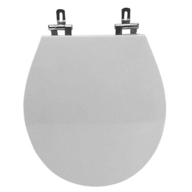Imagem de Assento Sanitário Poliéster para Louça Ravena/izy deca Super Luxo Cromado Branco