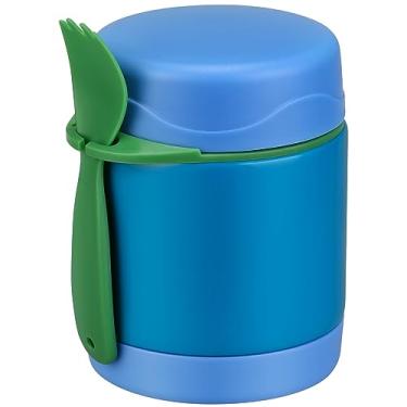Imagem de Garrafa térmica de sopa de 293 ml para crianças com comida quente, pote térmico de comida infantil com colher, recipientes de alimentos isolados quentes, à prova de vazamento, de aço inoxidável, de