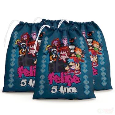 Imagem de Sacolinhas Surpresa Personalizada Tecido Friday Night Funkin (Sacolinhas 15x20, Unidades, 40)