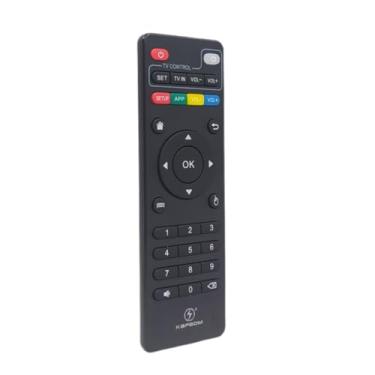 Imagem de Controle TV Box Kapbom KAP1178: Compatibilidade Ampla, Design Ergonômico e Operação Intuitiva para Controle de Mídia e Dispositivos com Alcance Estendido