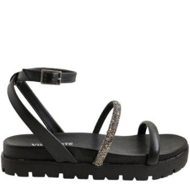 Imagem de Sandália Feminina Papete Casual com Strass Via Marte 23-17202-Feminino