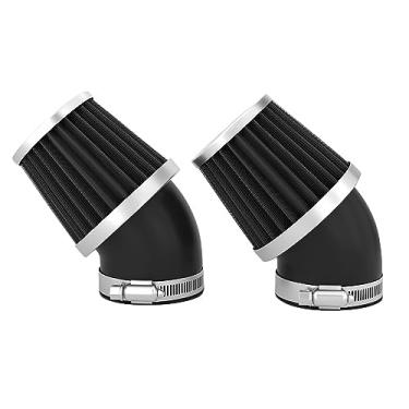 Imagem de 2 peças de filtro de ar para motocicletas 35 mm 38 mm 42 mm 48 mm filtro de ar de alto desempenho para bicicleta de sujeira pit bike mini scooter (42 mm)
