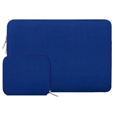 Imagem de MOSISO Capa para laptop de 13,3 polegadas, 13 a 13,3 polegadas compatível com MacBook Air/Pro 13/Pro 14 M5 M4 M3 M2 M1, HP Dell ASUS Lenovo, bolsa de neoprene para computador com capa pequena, azul