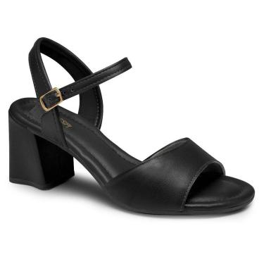 Imagem de Sandália Salto Grosso Mississipi MB854 Feminina - Preta