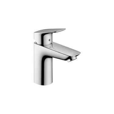 Imagem de hansgrohe Torneira para pia de banheiro Logis Modern Low Flow Economia de água 1 alça 1 15 cm de altura cromada, 7110001