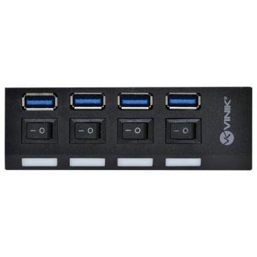 Imagem de Hub Usb 3.0 4 Portas Com Interruptor Huv-50 - Vinik