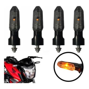 Imagem de 02 Pisca Cb 250 Twister C/ Parafuso P/ Adaptar Diversas Motos - stalli