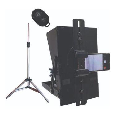 Imagem de Teleprompter Mini + Tripé + Controle Simples + Suporte Dslr - Texano